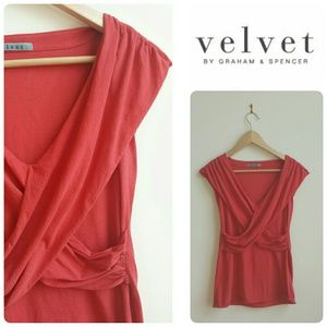 Anthropologie Draped Crossover Goddess Top